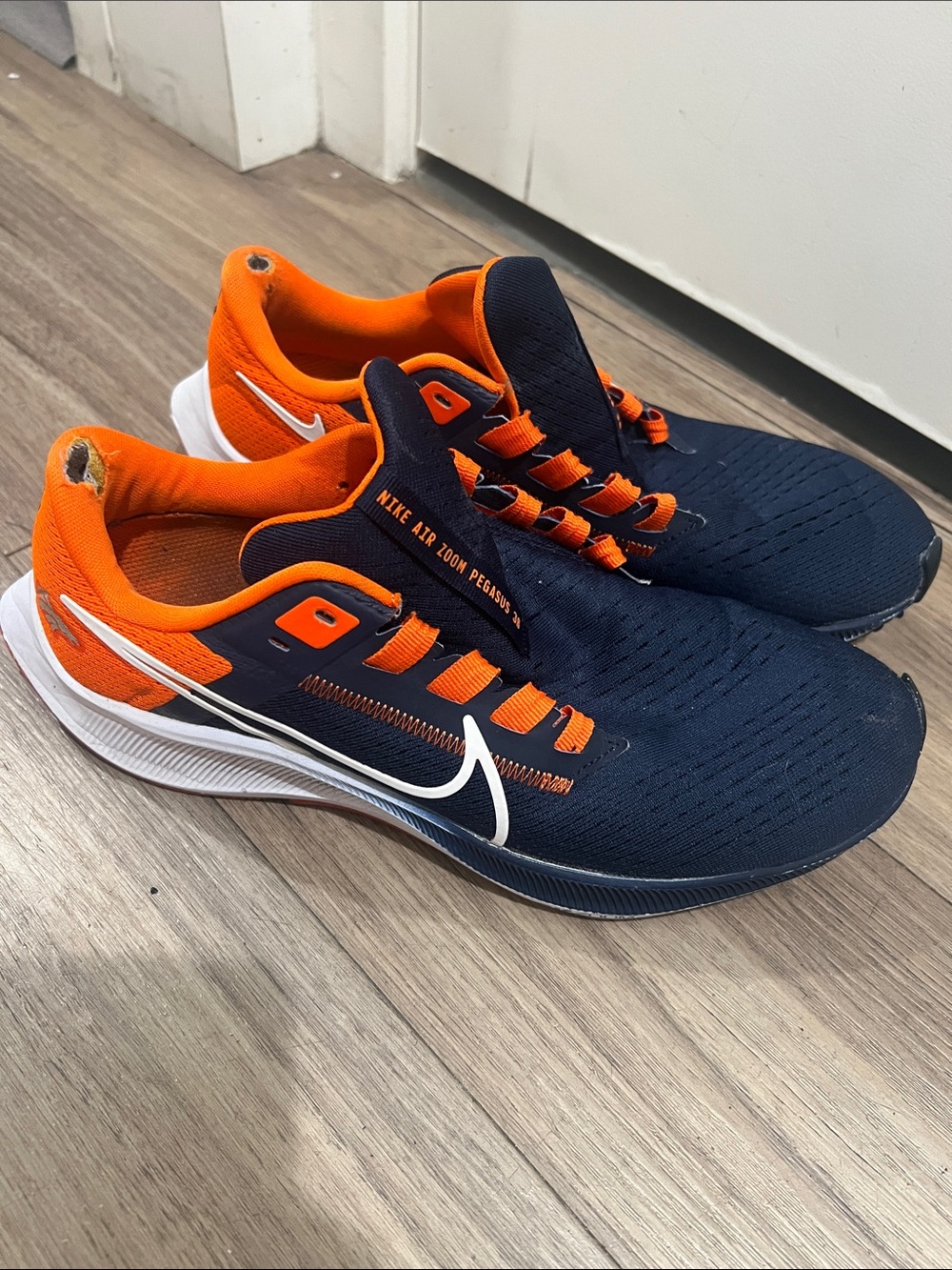 Nike Men’s Running Sneakers in Navy and Orange